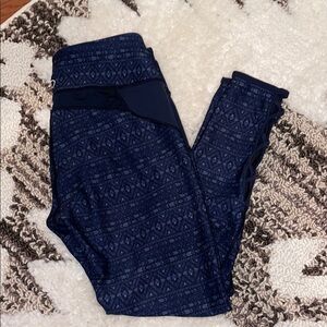 Calia Navy Patterned Leggings